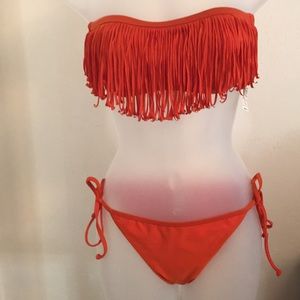 Fringe bathing suit